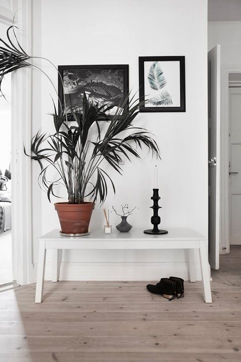 my scandinavian home: A monochrome apartment with a touch of orange